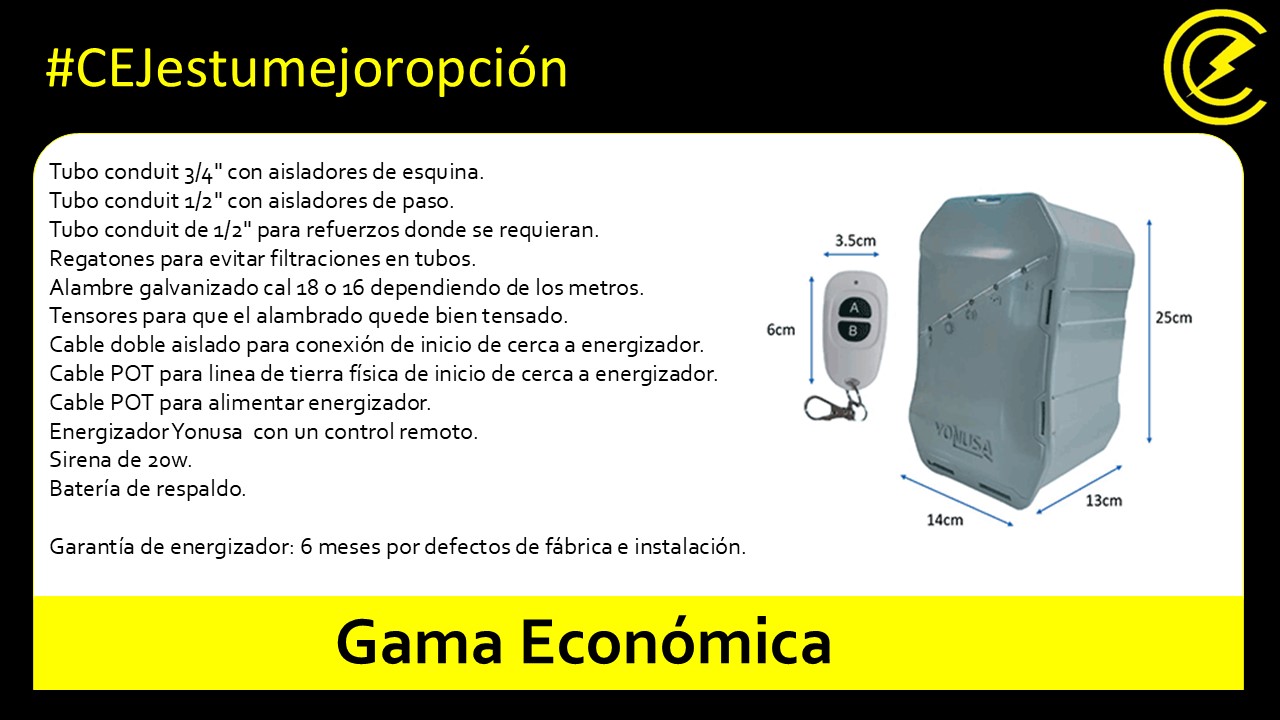 Gama Basica Cercas Electricas Jimenez Cercas Electrificadas